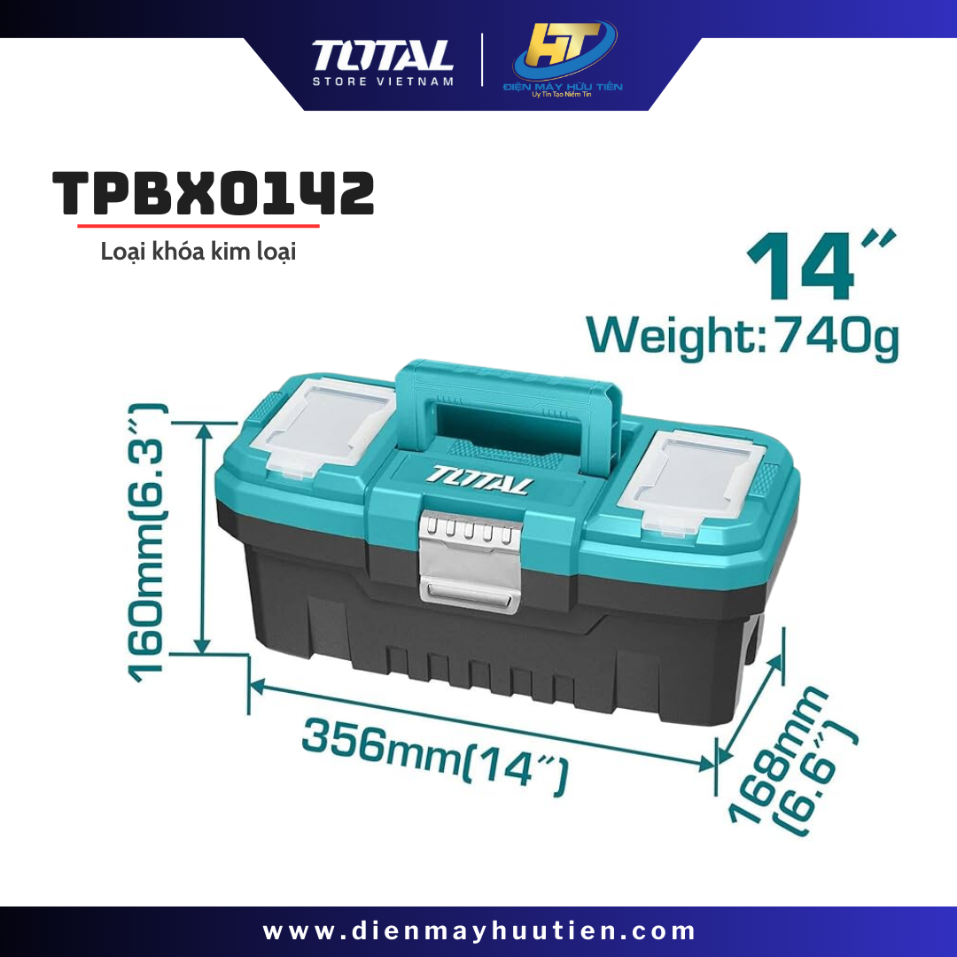 Hộp Đựng Dụng Cụ 14 inch TOTAL