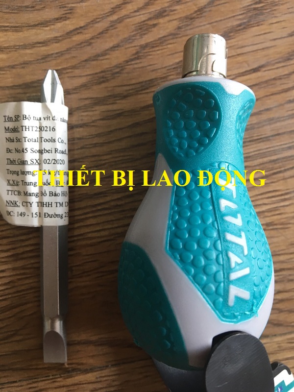 Bộ tua vít 2 trong 1 Total THT250216