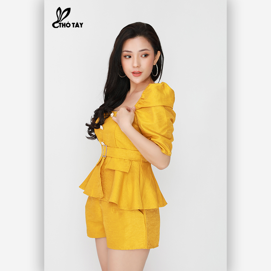 Set Bộ Nữ Áo Kiểu Peplum - THỎ TÂY S305B49