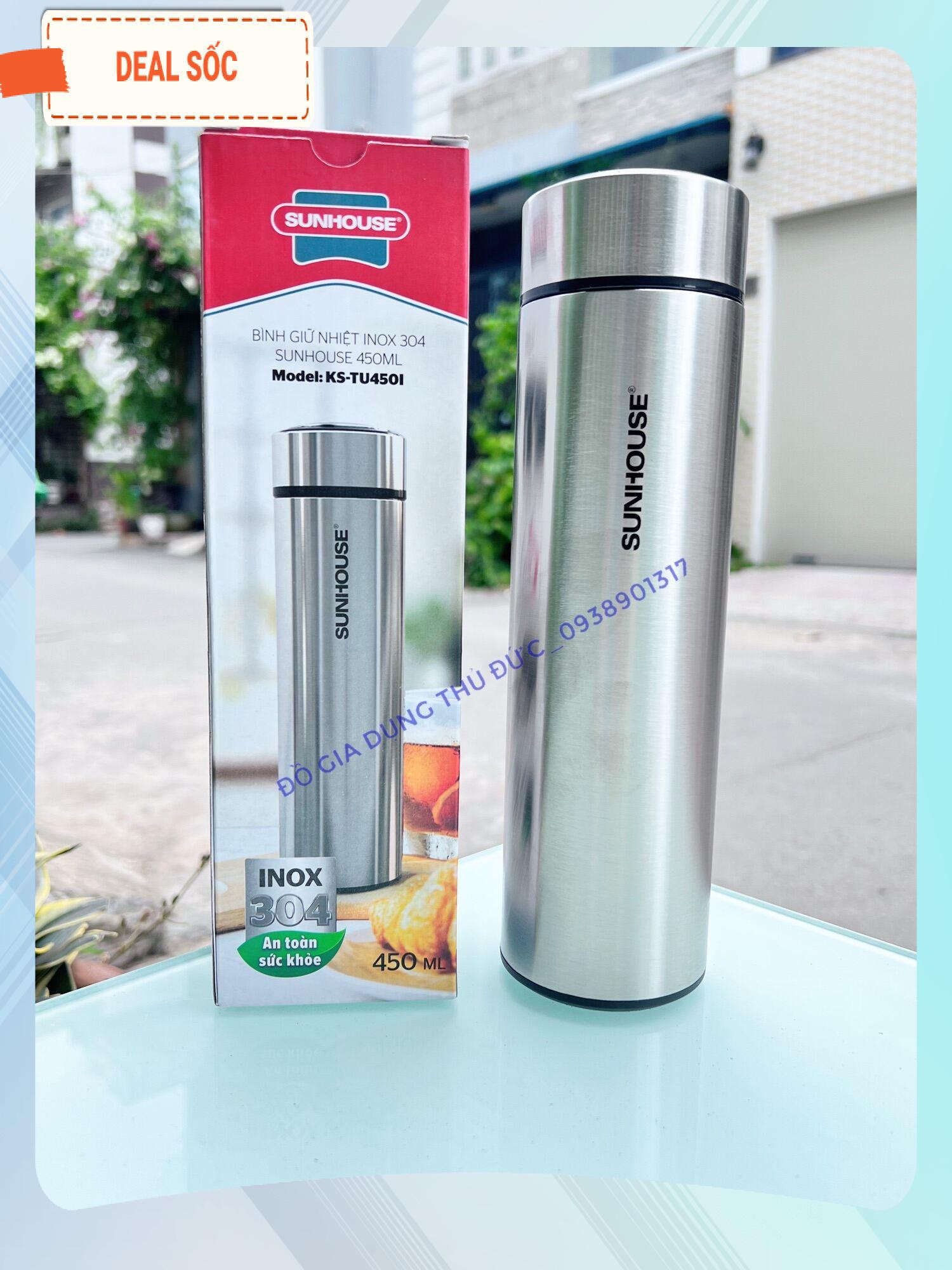 Bình giữ nhiệt Inox Sunhouse 450ml