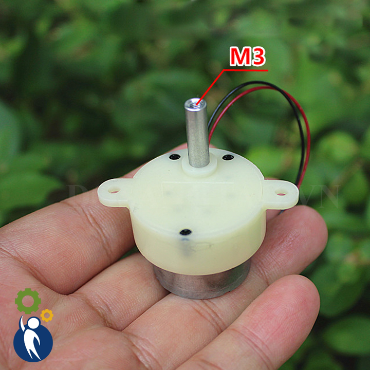Motor giảm tốc 300 3v-9v 7rpm, 6v 5rpm trục dài