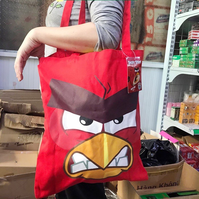 Túi vải tote Angry Birds Đỏ