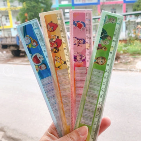 Thước nhựa cứng 20cm có răng cưa , Thước thẳng 20cm nhiều màu cho học sinh , Thước kẻ học sinh 20cm in hình hoạt hình , Thước kẻ cứng hoạt hình 20cm , Thước kẻ đa năng 20cm cute cho bé , Nguyễn Thùy Store