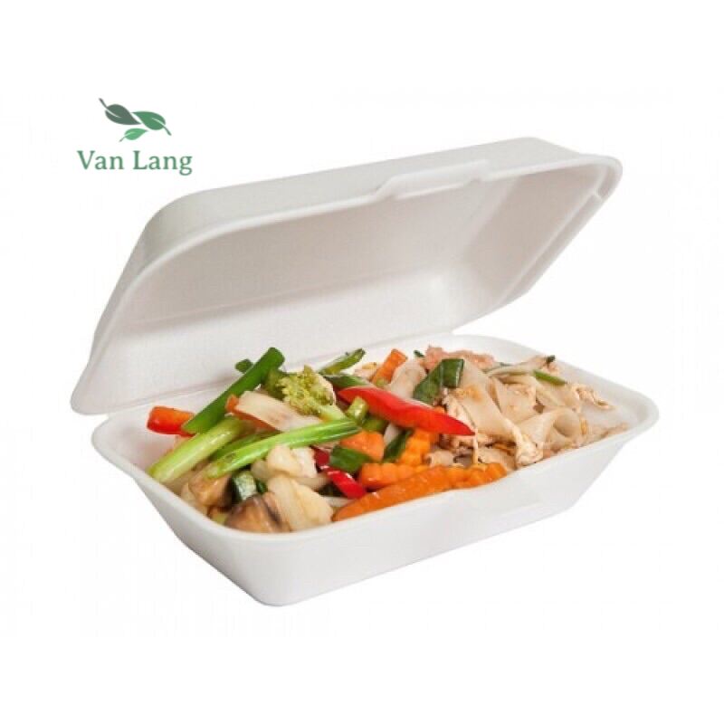 50 Hộp xốp dùng một lần đựng cơm, thức ăn, thực phẩm mang về an toàn và sạch sẽ