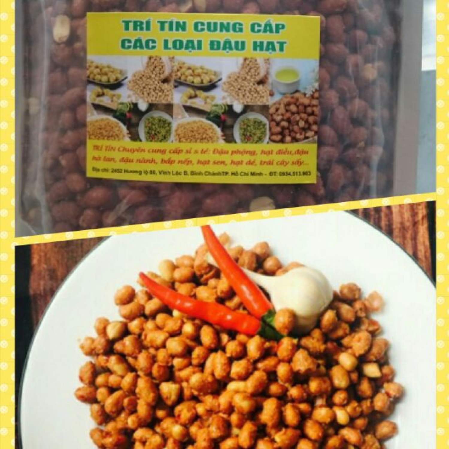 Đậu phộng rang tỏi ớt vị đậm đà vừa ăn