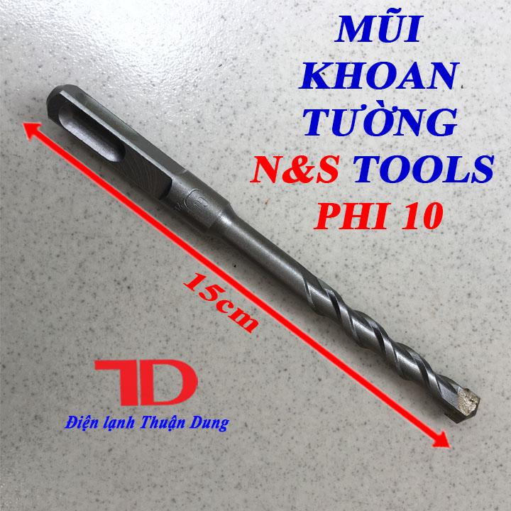 Mũi khoan tường ns tools phi 10 x 150 mm