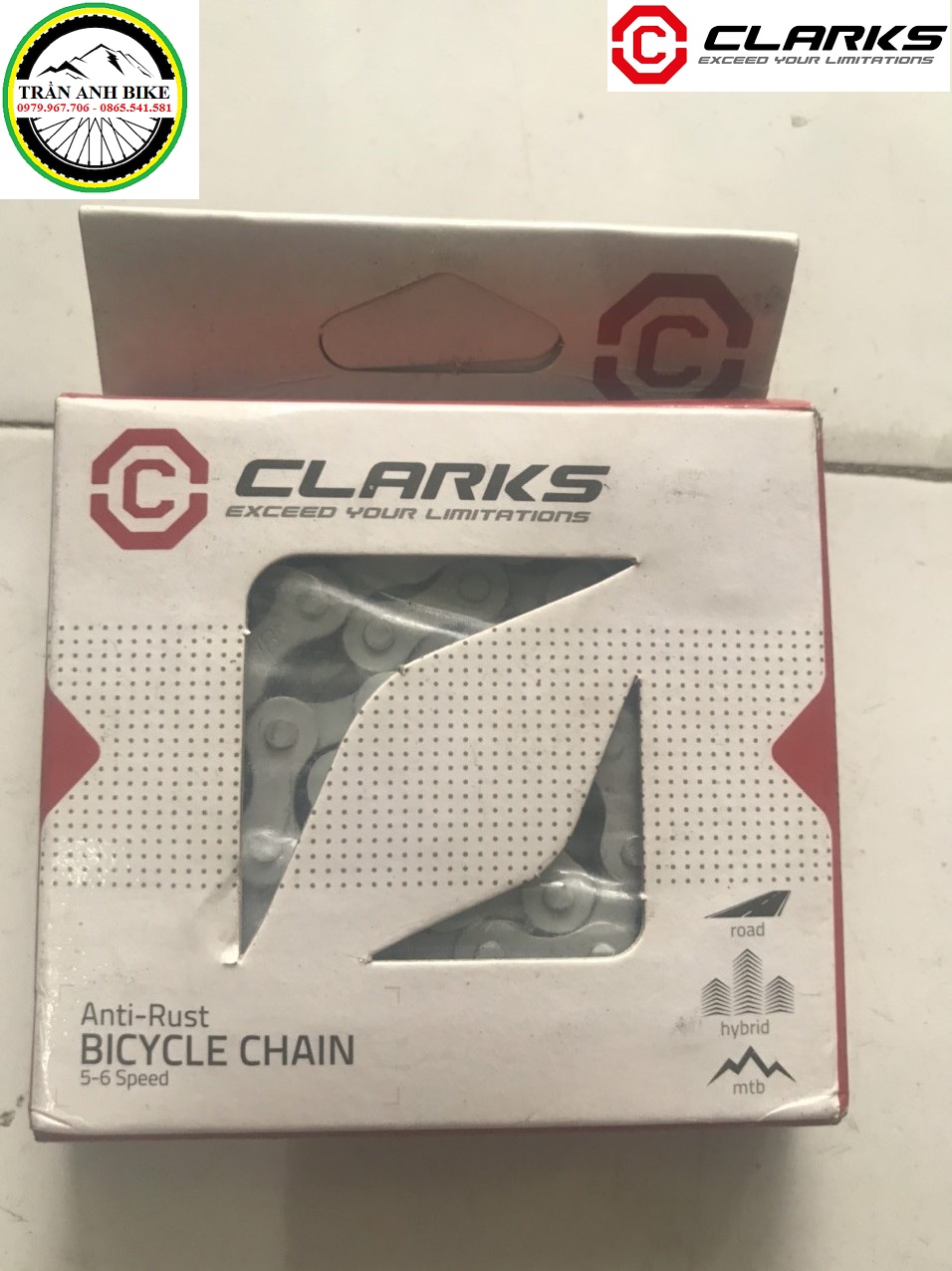 Xích sên xe đạp 5/6 Speed Clark - Chính hãng