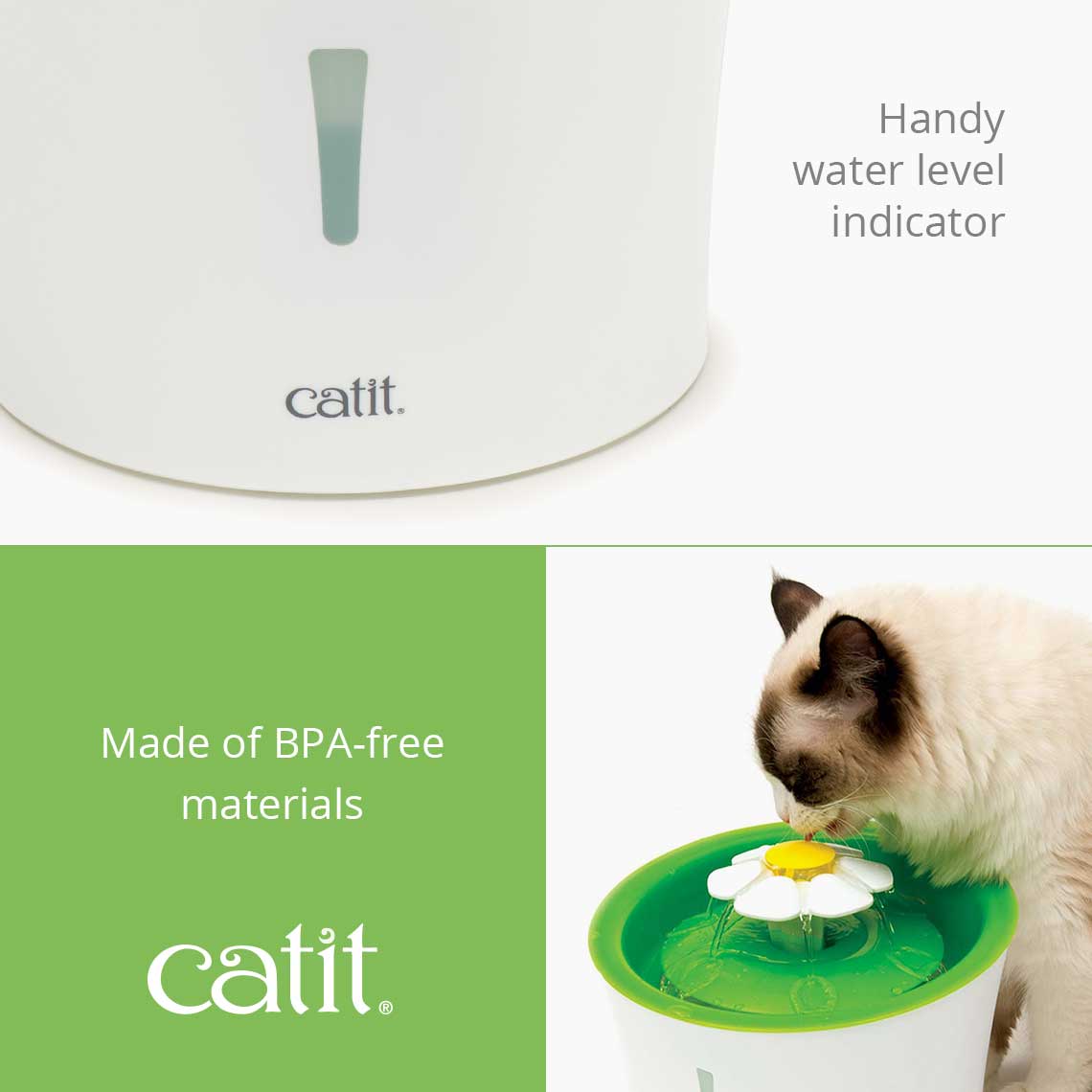 CATIT Water fountain including tray for cat 3L