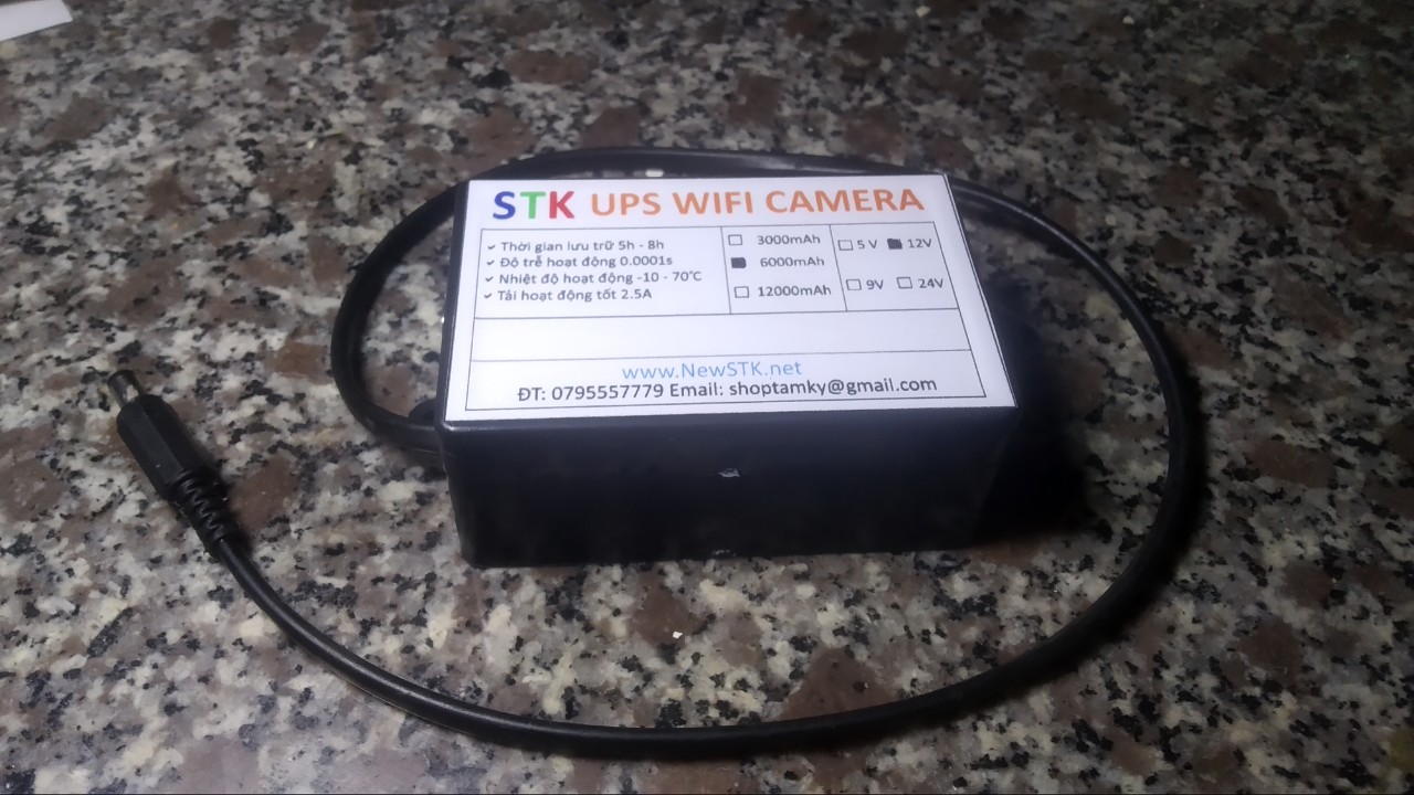 UPS Wifi, UPS Camera, UPS 12V - STK