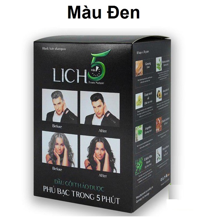Dầu Gội Đen Tóc Thảo Dươc LICH 5