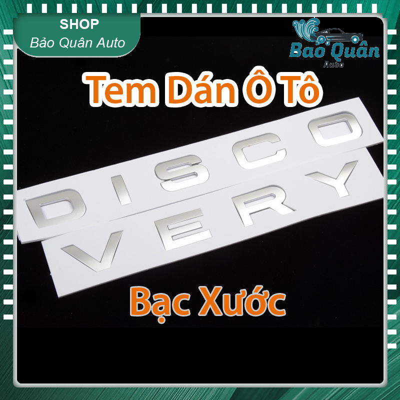 Tem DISCOVERY dán trang trí nắp capo nắp cốp ô tô