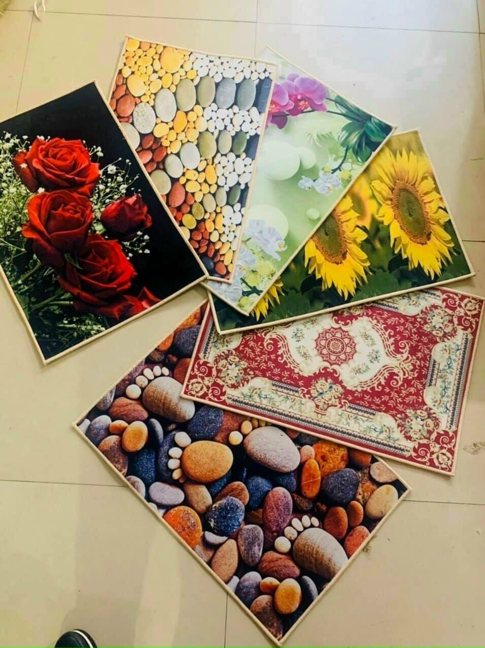 Thảm lau chân 3D 40x60cm,thảm chùi chân