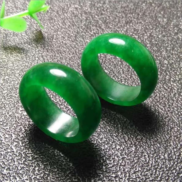 [HCM]Nhẫn Nam Tròn Đá Ngọc Bích Nephrite Đường kính 18mm-21mm