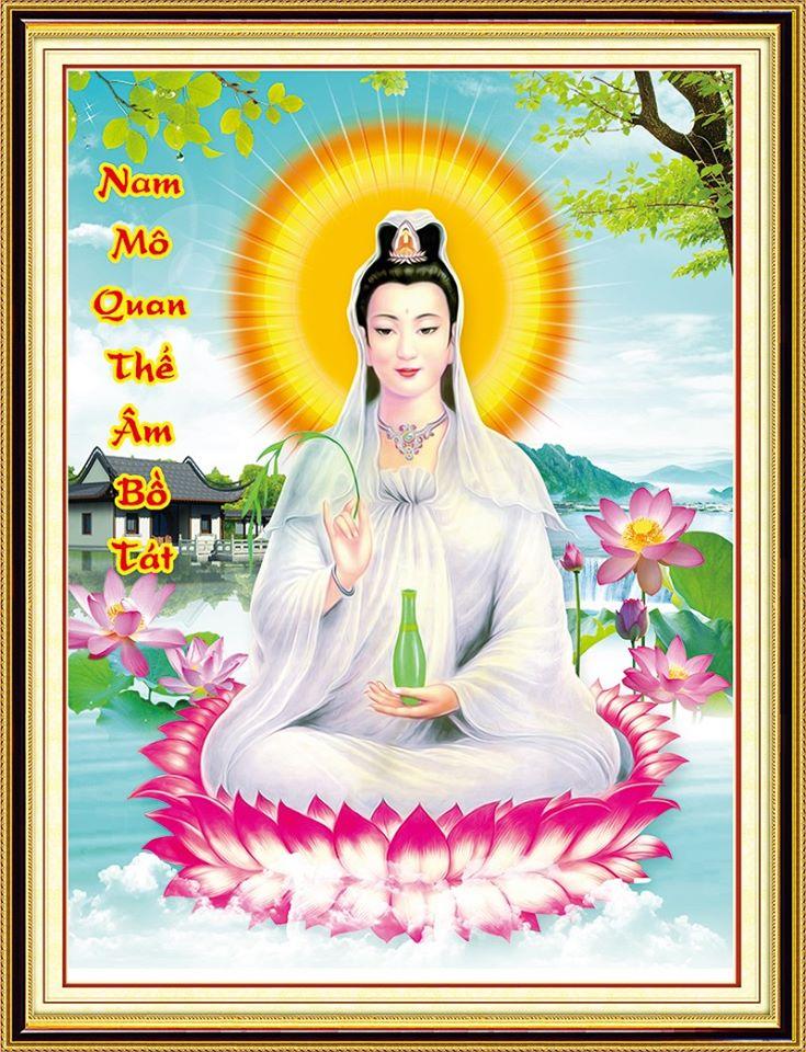 Tranh chấm hạt, đính đá, chấm đá, tranh cườm cao cấp Venus Quan Thế Âm Bồ Tát KT70x54Cm