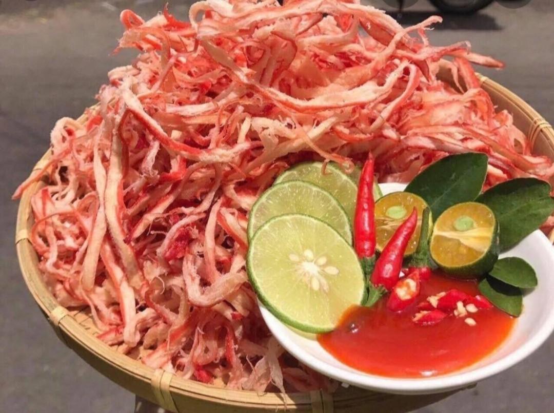 [HCM]300gr khô mực xé hấp nước dừa