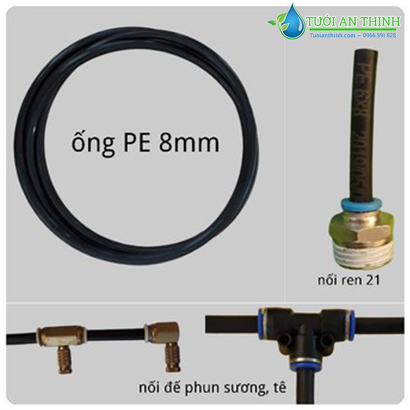 Cuộn ống Phun sương PE 8mm cuộn 50m