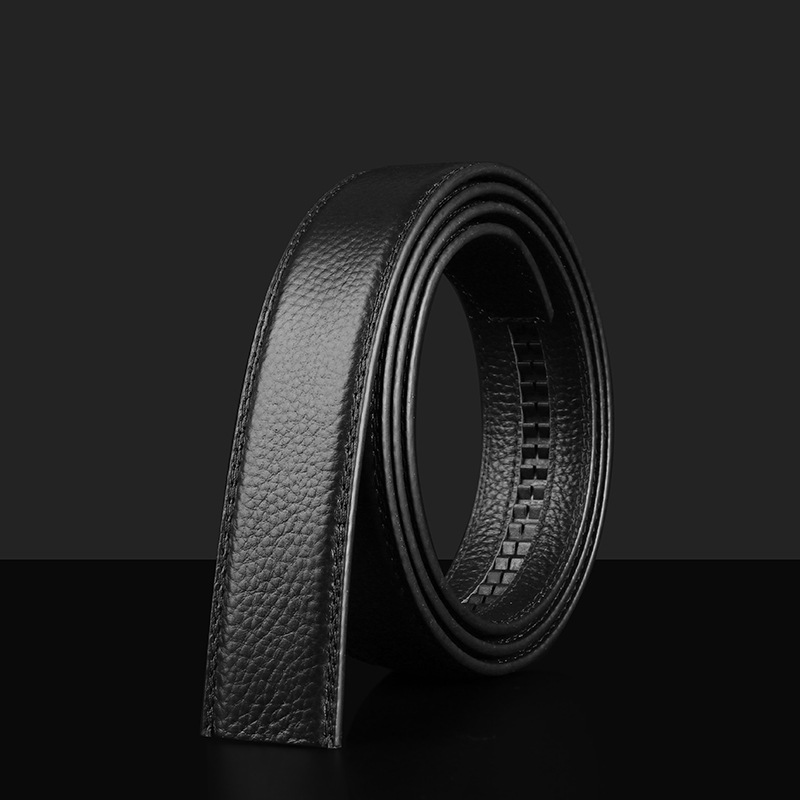[Dây Tăng/Size 3.5cm] Thắt Lưng Nam Da Bò (Không Mặt Khóa), Dây Nịt Da Thật 100%, 3 Lớp, Màu Đen/Nâu (DLKK-05)