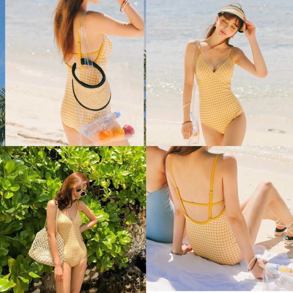 Bikini liền mảnh form basic style Hàn Quốc.
