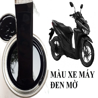 1 lạng màu (100gr) màu đen nhám cho xe máy đẹp sắc nét
