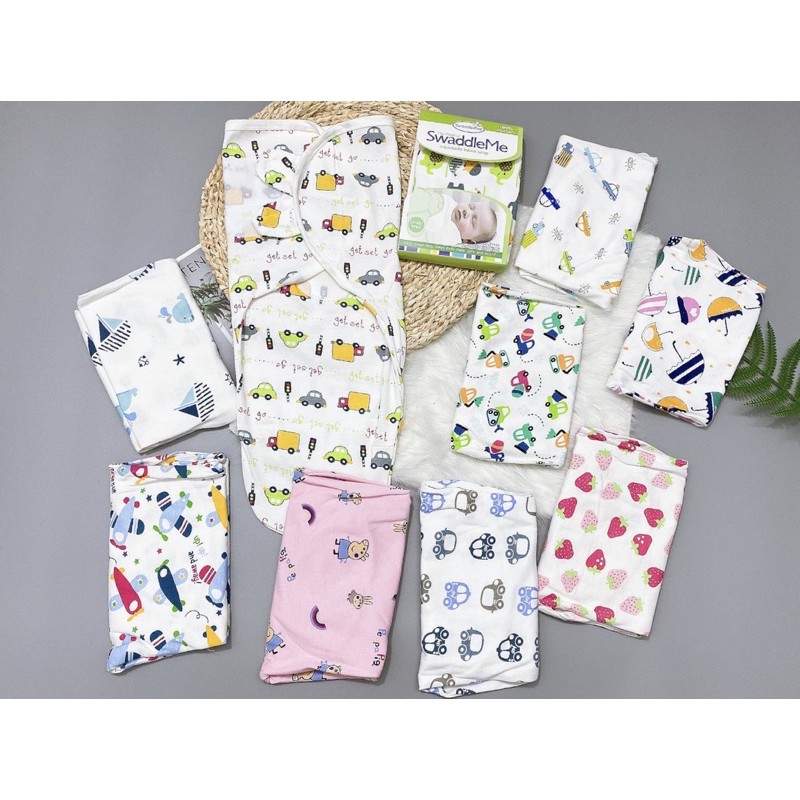 Ủ kén sơ sinh100% cotton Swaddle Me Summer cho bé
