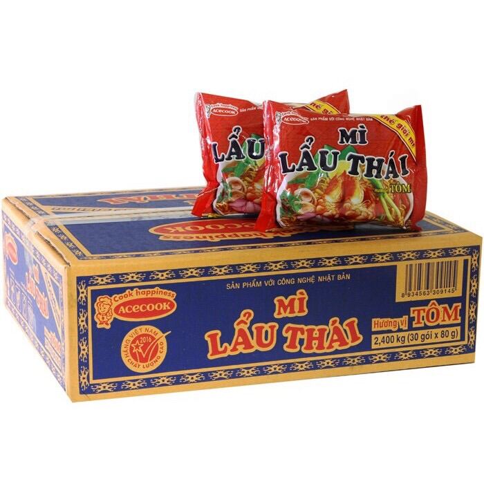 Mì Lẩu Thái Tôm Acecook gói 80g
