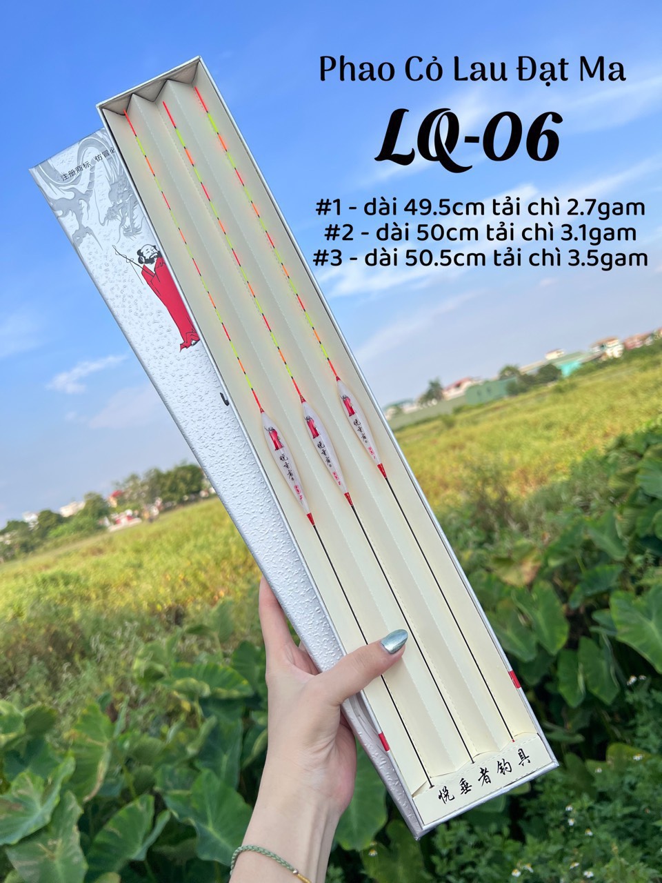 Bộ 3 Phao Câu Đài Cỏ Lau Đạt Ma Cao Cấp