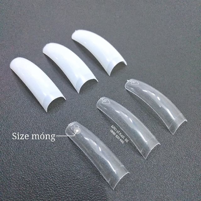 Móng nối Mỹ loại mới 550 móng đủ size - Móng tip form đẹp rất dẻo và bền