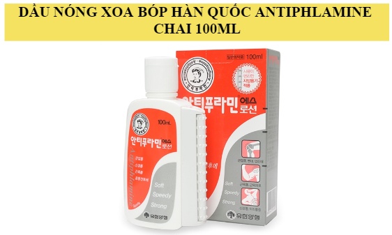 [HCM]Dầu nóng xoa bóp Hàn quốc Antiphlamine chai 100ml