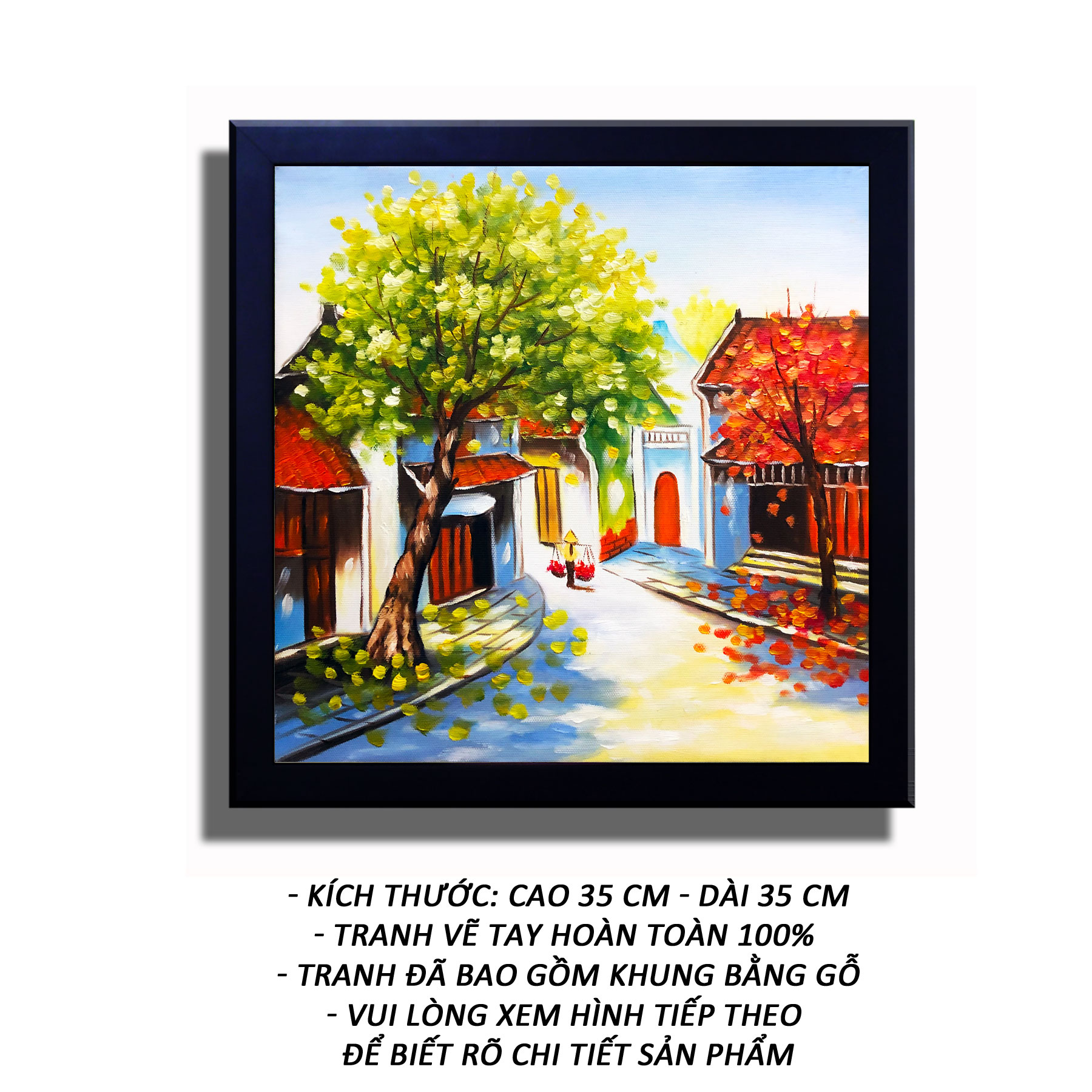 Tranh sơn dầu sáng tác - Ruộng Hoa 02 - Tranh Mỹ Thuật Minh Hiền