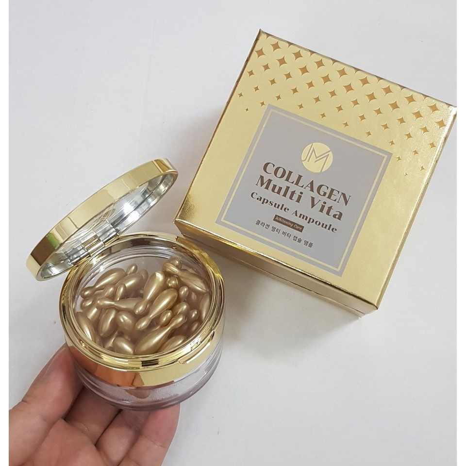 (Vỉ/12 viên) Tinh chất JM Collagen Multi Vita Capsule Ampoule