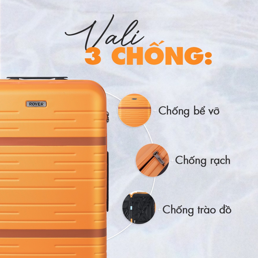Vali kéo du lịch ROVER Ada - Size Ký Gửi (Size 24)