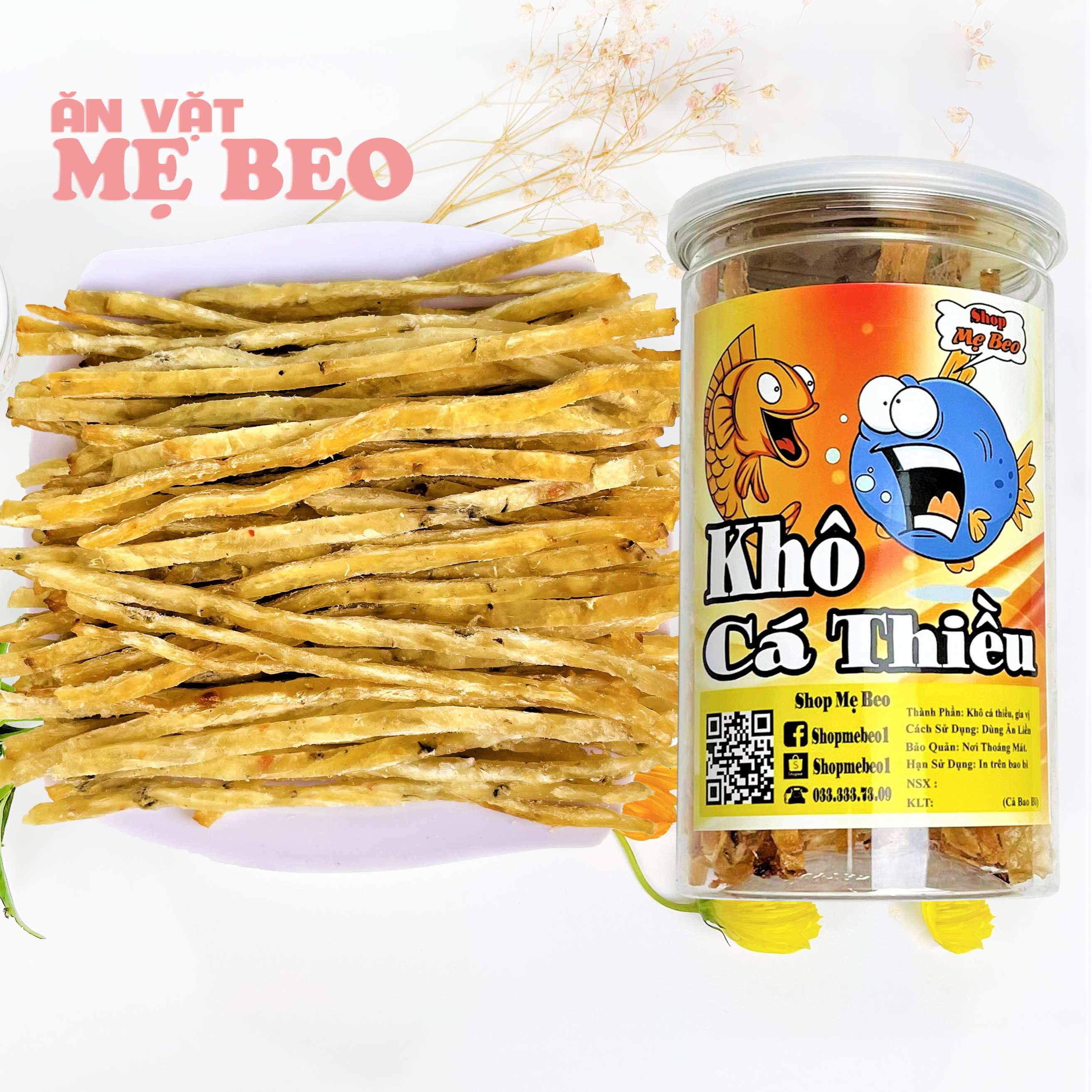 250G Khô Cá Thiều Que SHOP MẸ BEO