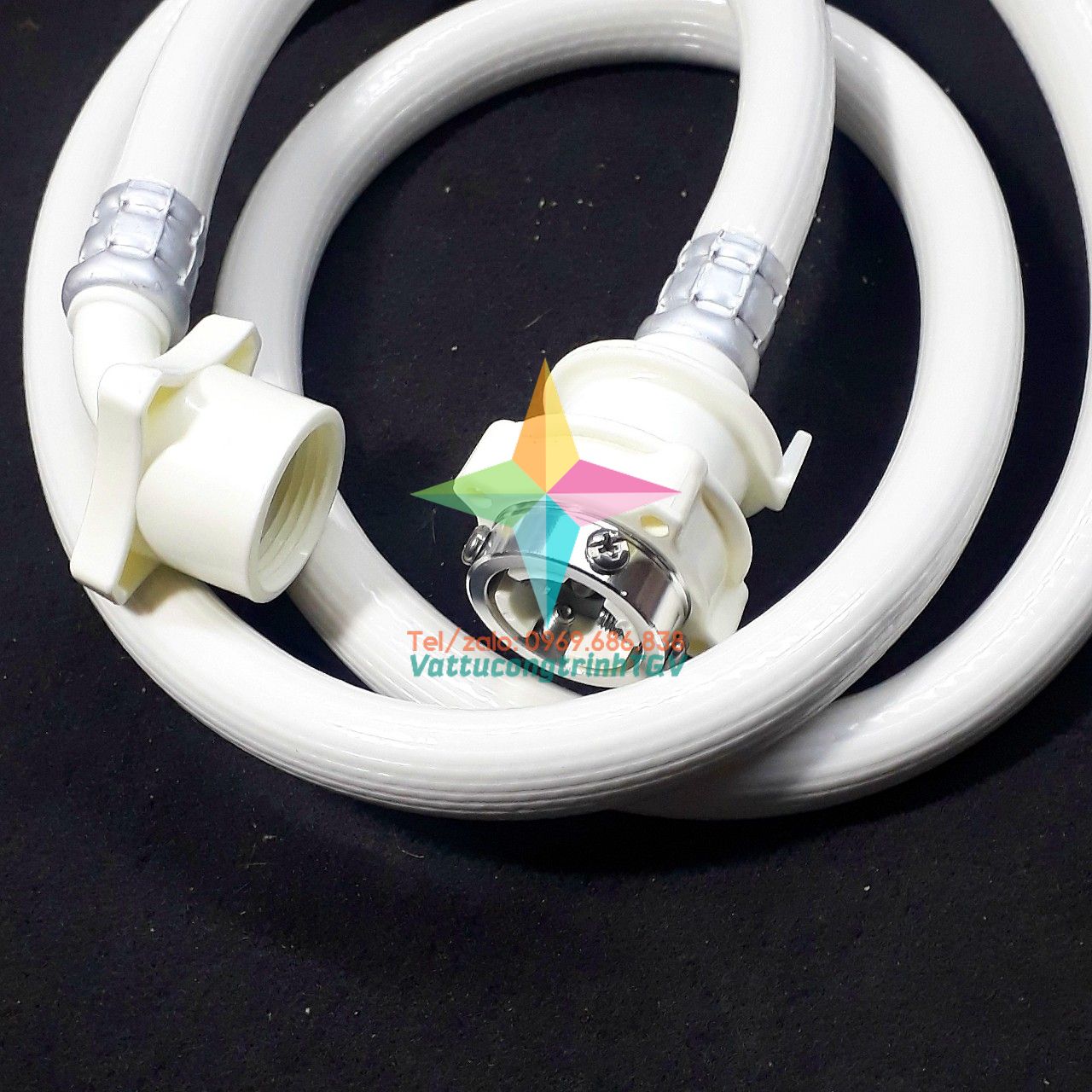 Dây cấp nước máy giặt cửa đứng 1.5M - 3M