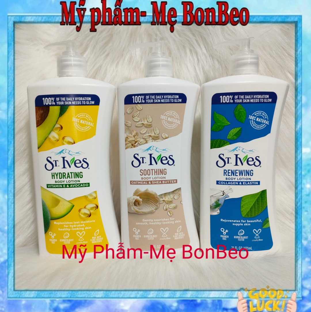 (Mẫu mới) Sữa Dưỡng Thể Toàn Thân STIVES 621ml