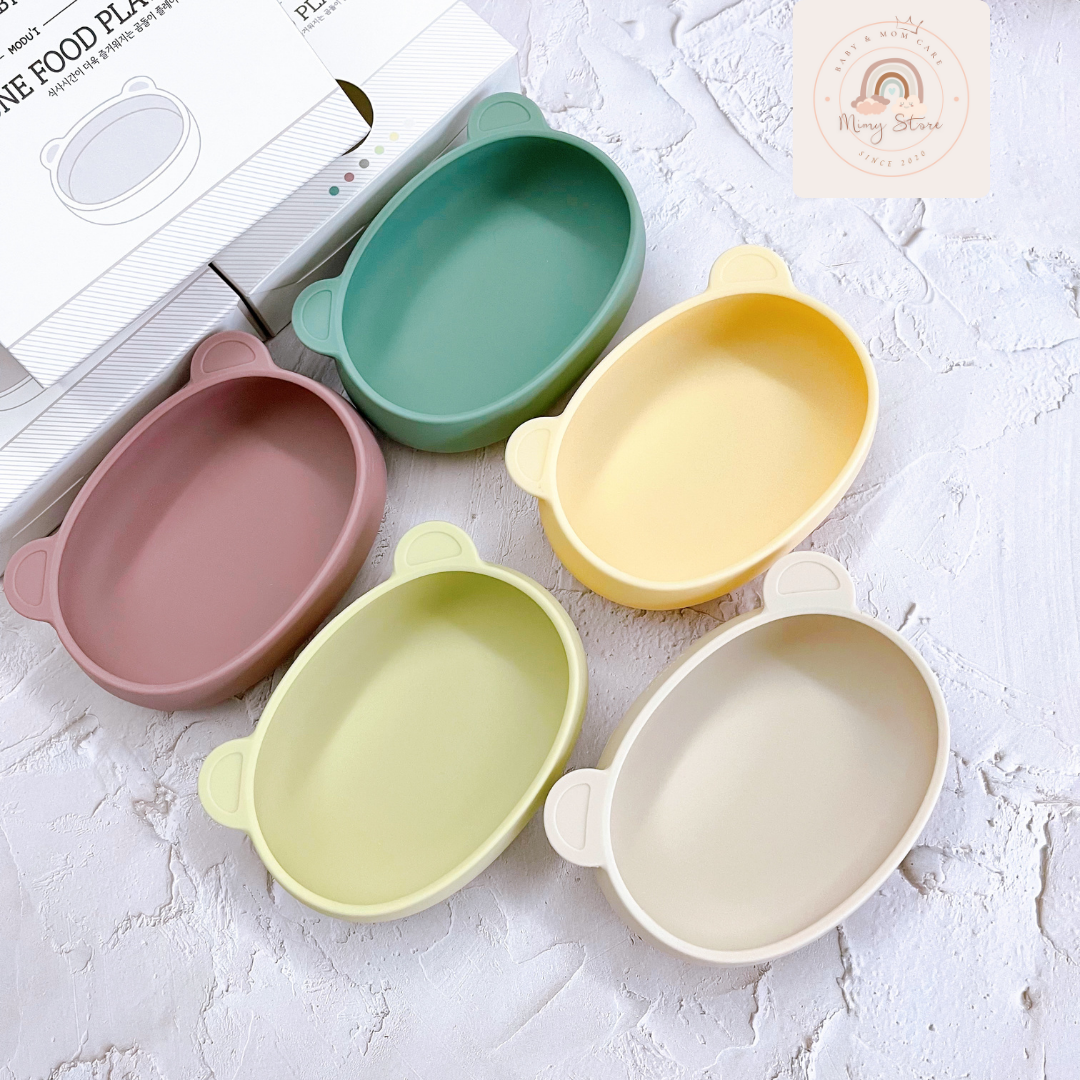 Bát Ăn Dặm Silicone Hình Gấu BLUEMAMA