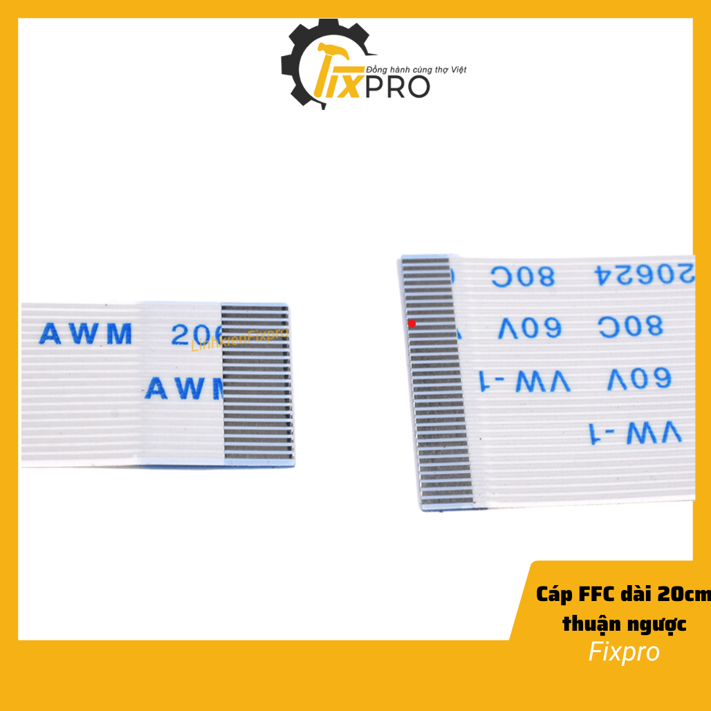 Cáp FFC 18P thuận 0.5mm dài 20cm ( túi 5 chiếc ) - Fixpro