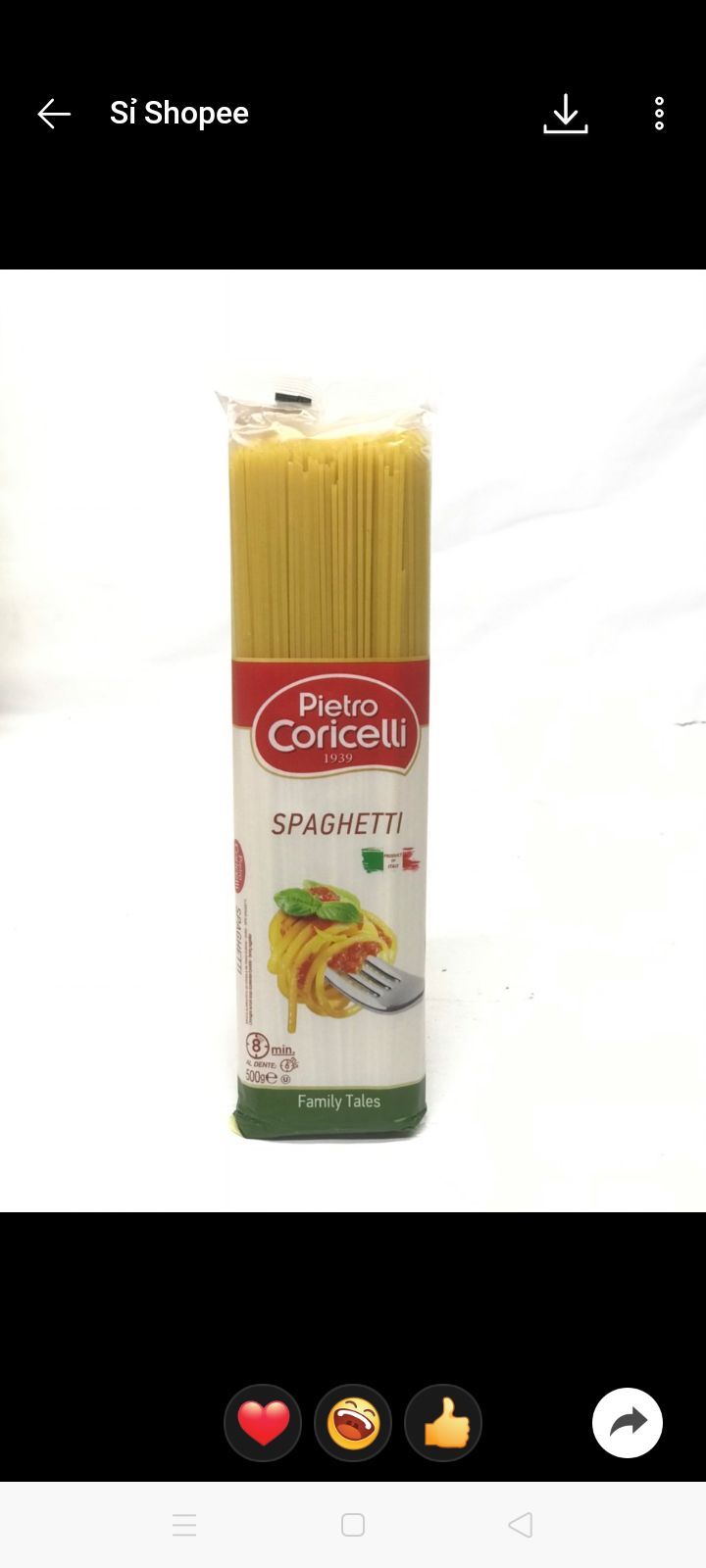Mỳ Spaghetti Pietro 500g (Mỳ ý chuẩn vị)
