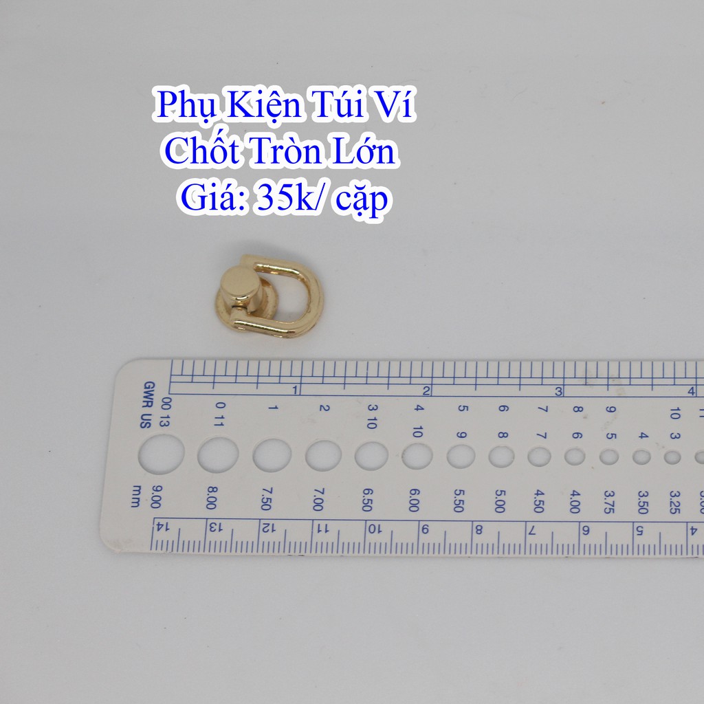 Chốt tròn lớn làm túi xách (35k/cặp)