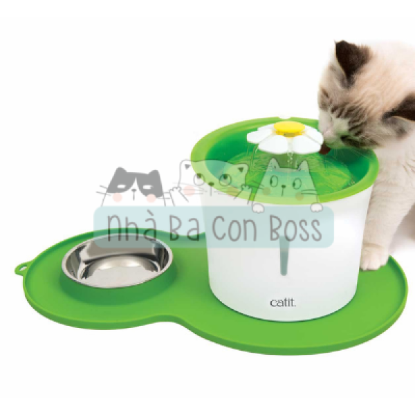 Đài phun nước (Máy lọc nước) kèm khay Dành Cho Mèo CATIT 3 Lít