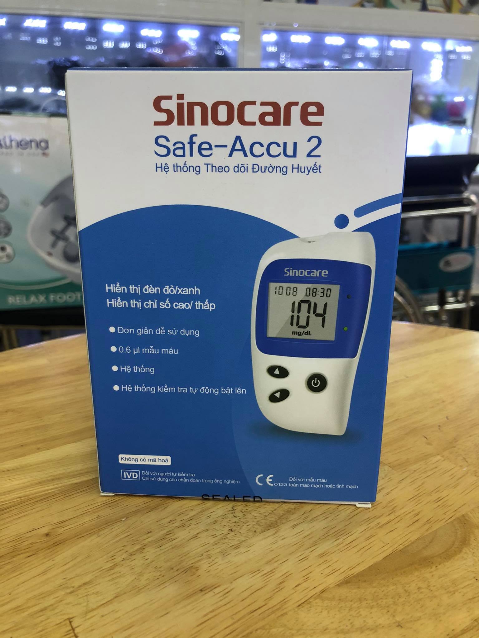 Máy đo đường huyết Safe - Accu 2