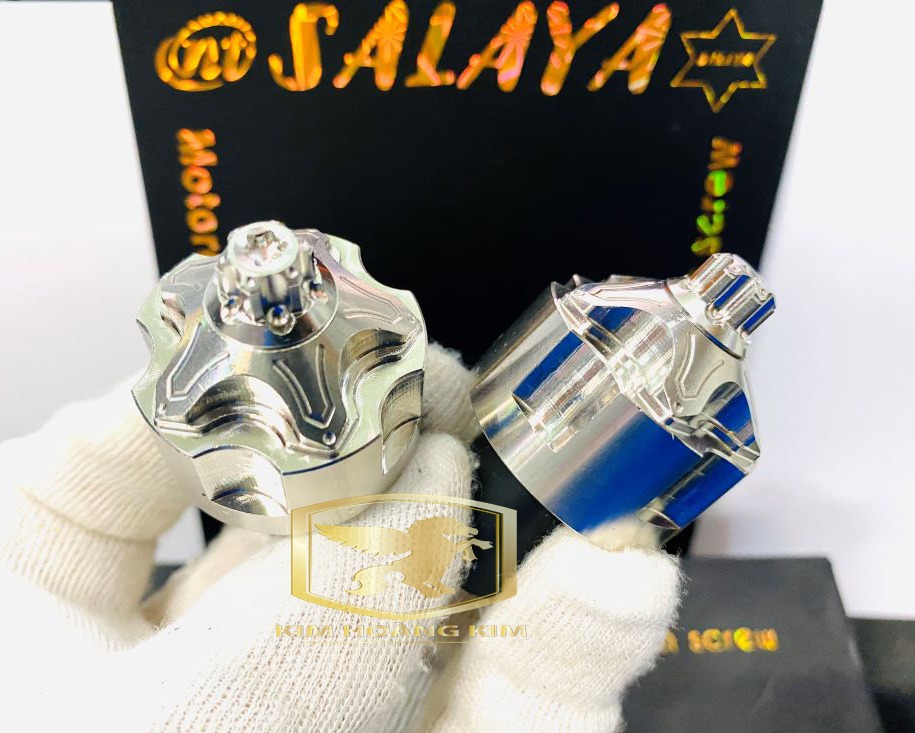 Gù tay lái Inox 304 đầu Bông tặng kèm Ốc Salaya gắn xe máy