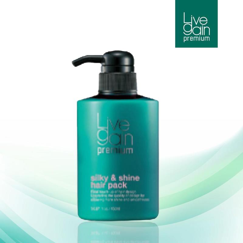 Hấp Dầu Siêu Mượt Nước Hoa Livegain Premium Silky & Shine Hair Pack 450ml Hàn Quốc giá rẻ