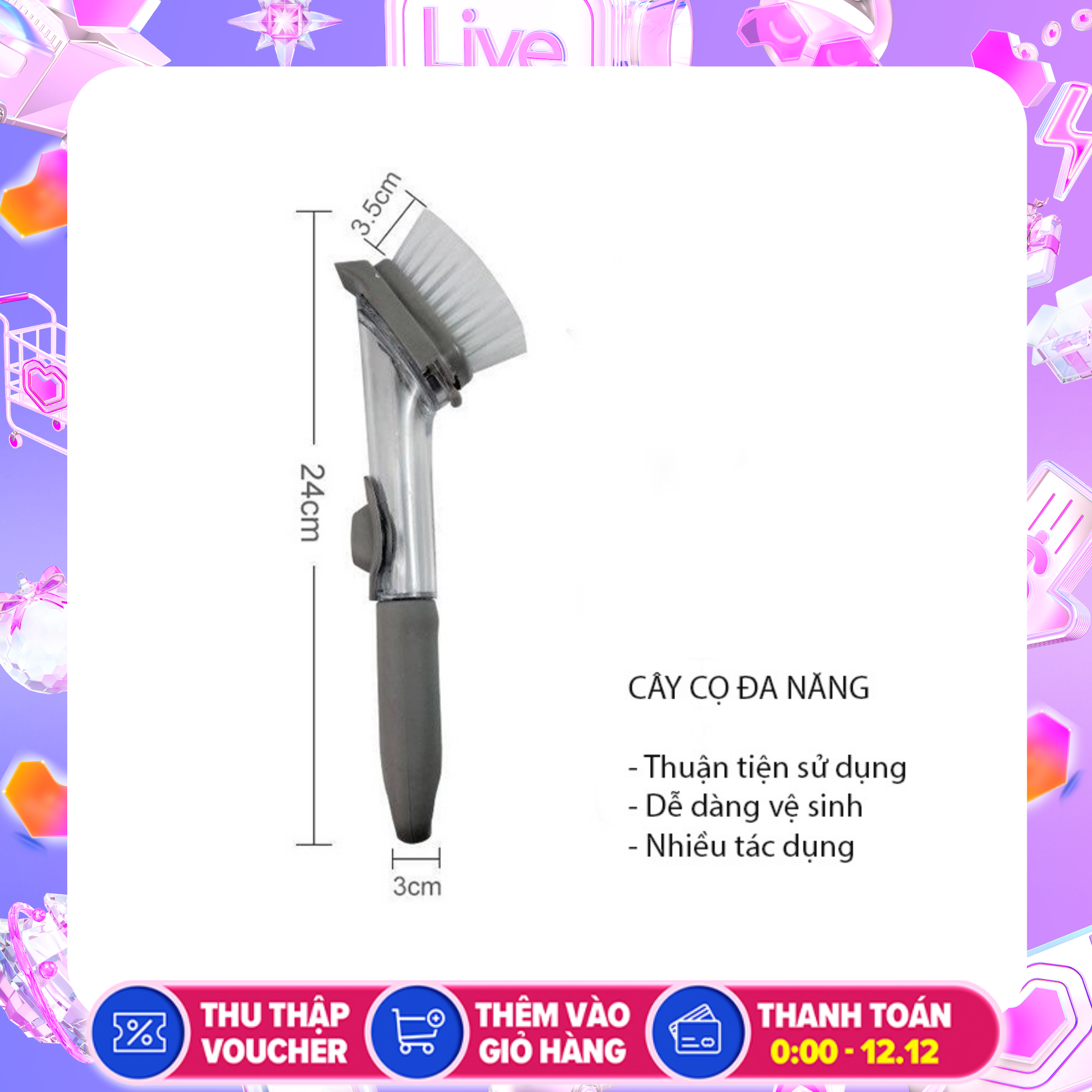 [ TẶNG QUÀ] Bộ dụng cụ rửa bát, lau cọ nồi, lau cọ chậu rửa bát tự nhà dầu thông minh tặng kèm 2 đầu bọt biển rửa bát thiết kế tay cầm dài vô cùng tiện lợi, bộ cọ rửa chén thông minh