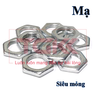 Đai ốc siêu mỏng mạ kẽm M6-M14