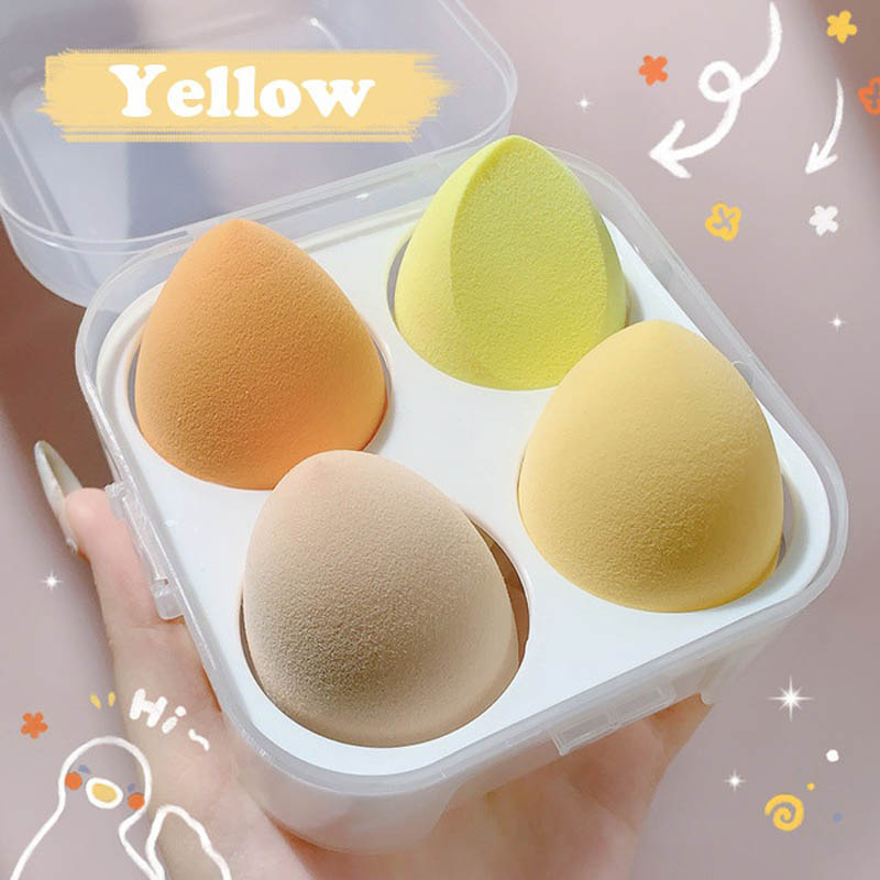 Hộp 4 bông tán phấn siêu mềm mịn