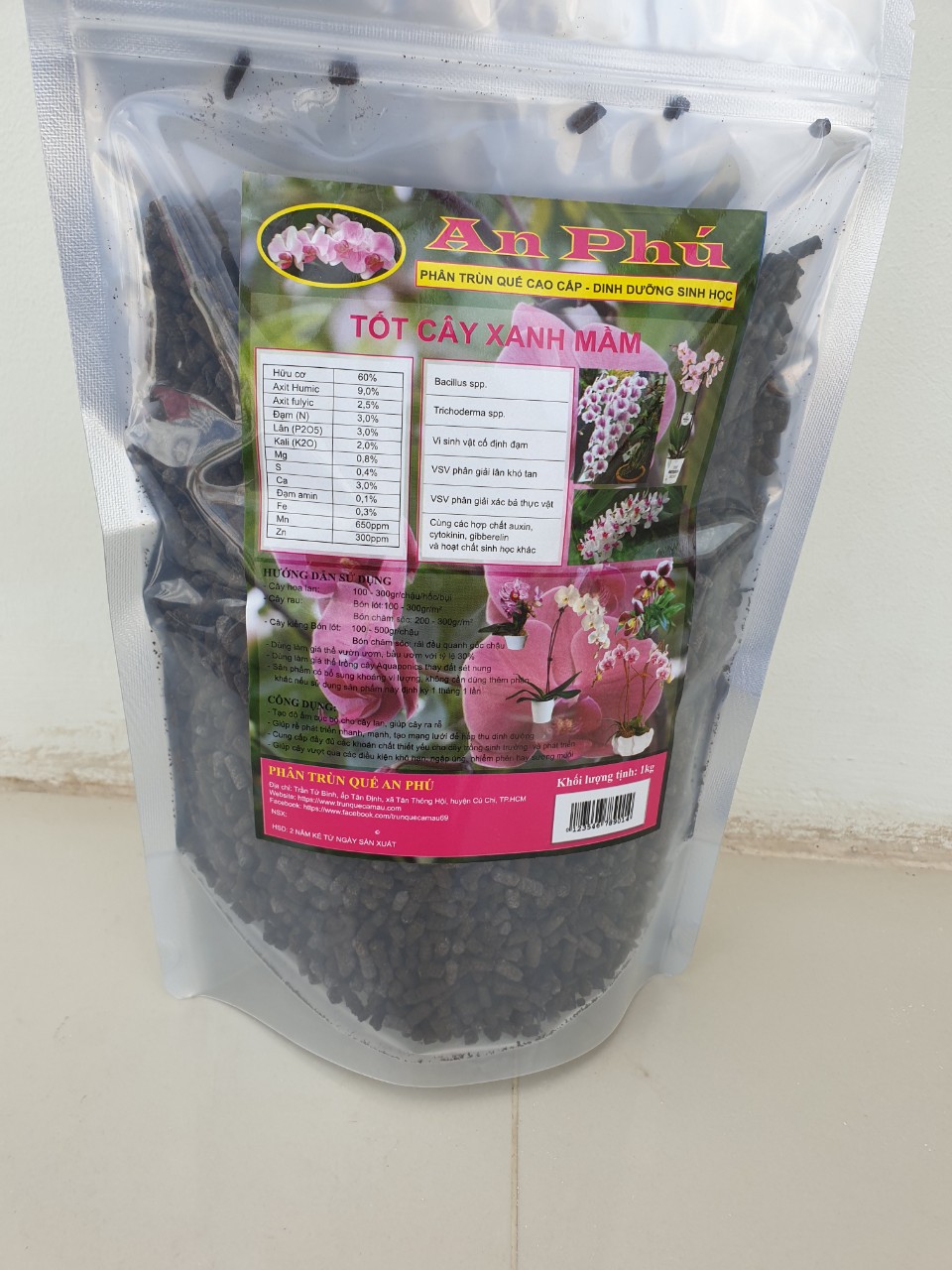 Combo 2 gói Phân Trùn Quế Viên Nén Chuyên Cho Lan 54k