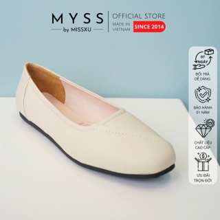Giày búp bê nữ mũi vuông da thật thời trang MYSS - BB28 thumbnail