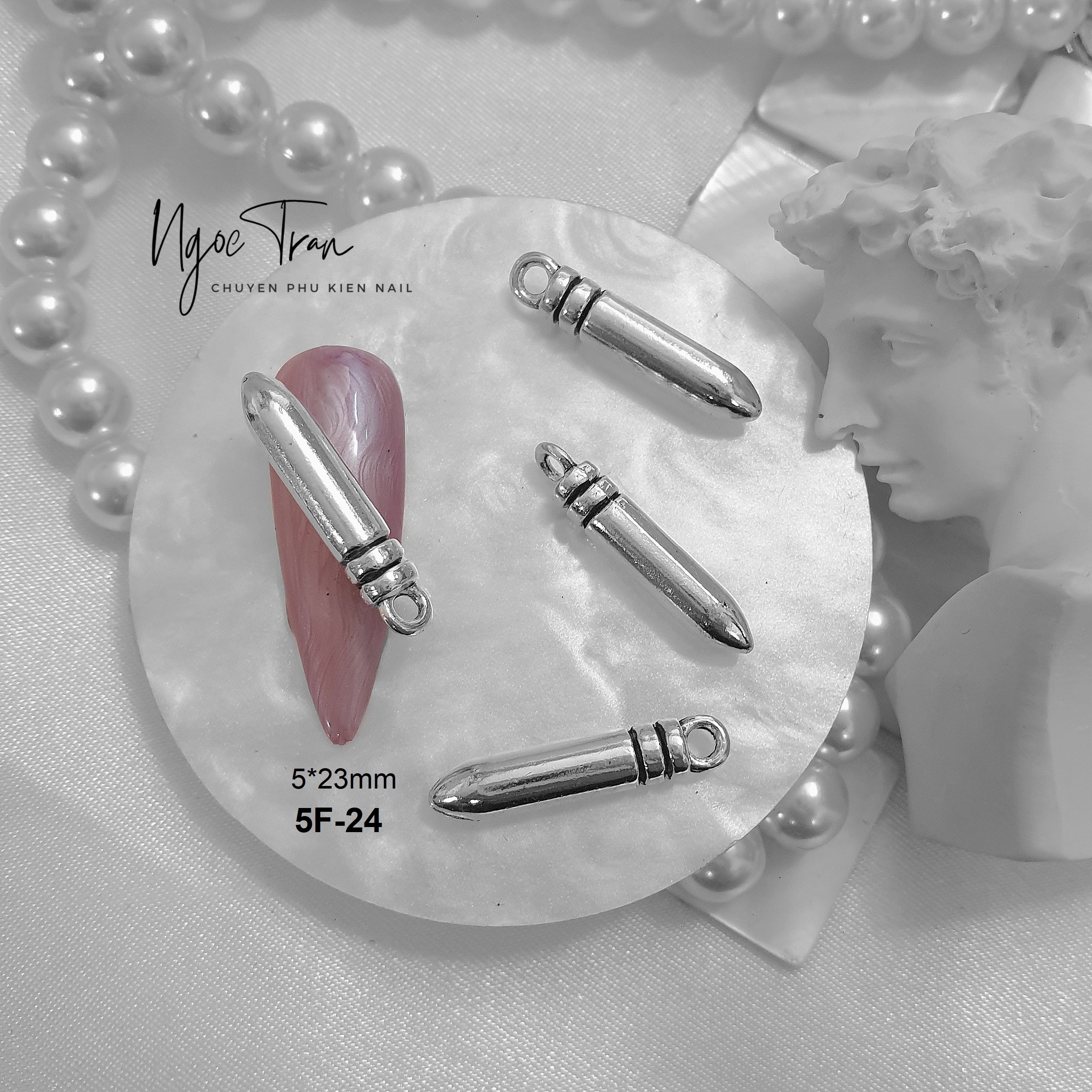 Charm đá cao cấp đính móng 5f