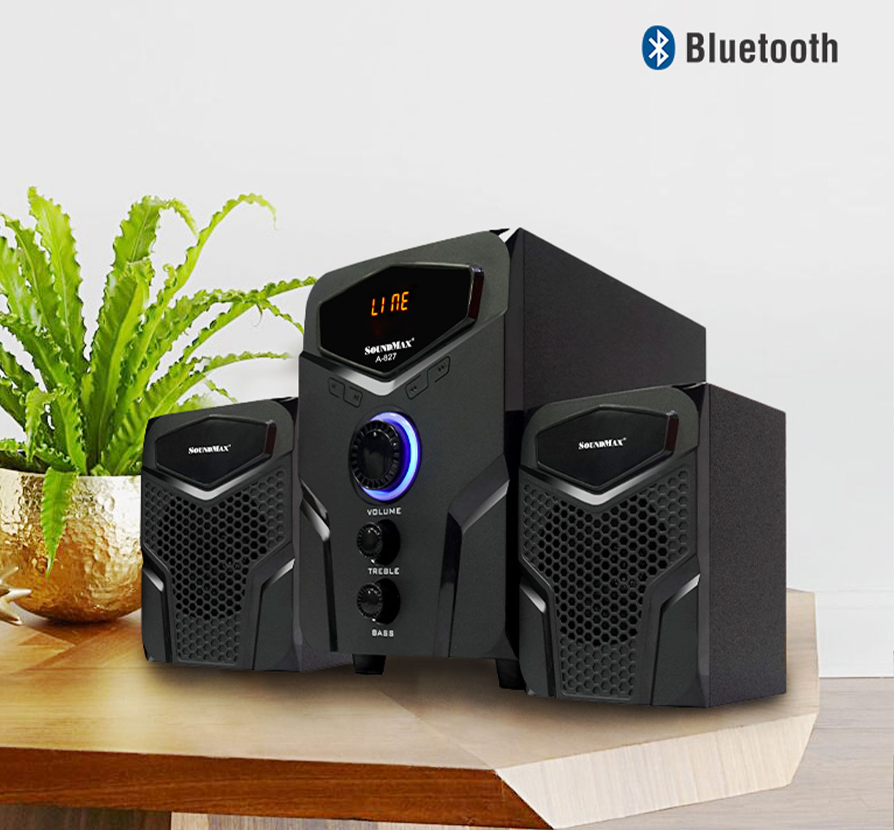 Loa SoundMax A827/ 2.1 (Đen)