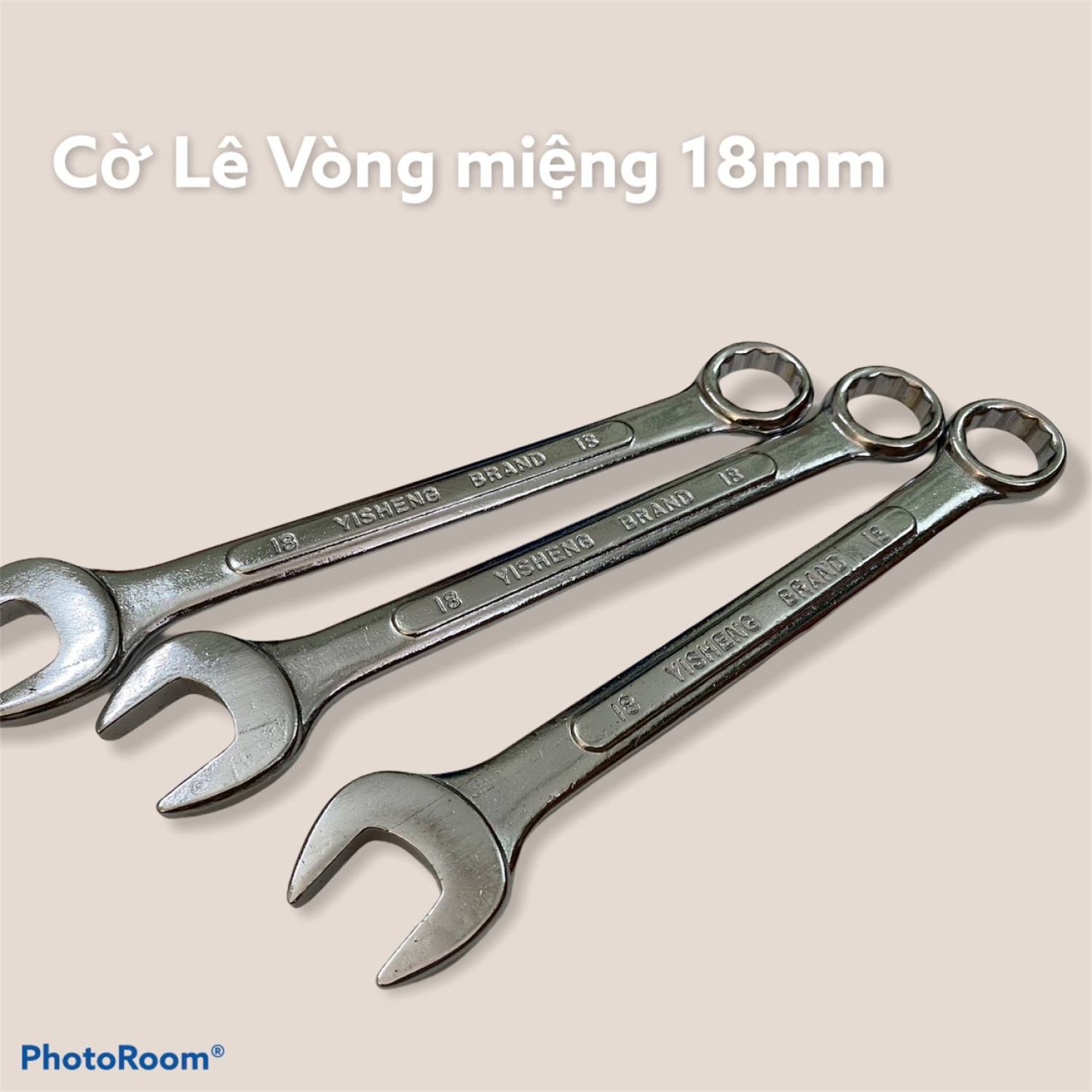 Cờ lê vòng miệng 18mm 2 đầu